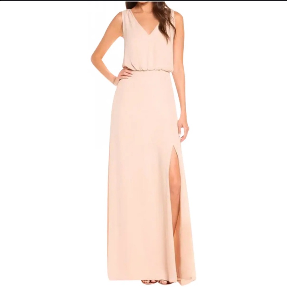 WAYF Pink The Bella Blouson Formal Dress Size XL New With Tags Bridesmaid Gown